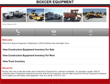 Tablet Screenshot of m.boxcerequipment.com